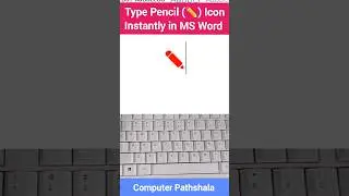 MS Word Mein Pencil Icon Type Karein Shortcut Se #shorts #mswordtips