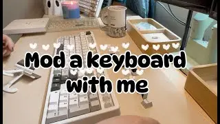 Time-lapse: Yunzii keyboard mod before & after (with sound test)