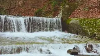 4 hours -  Nature sound. Sounds of falling water. Waterfall sound. River. Mountain water. Sleep.
