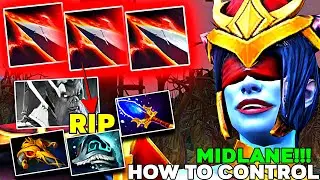 How to Control Midlane Queen of Pain 1st Skill SPAM!! Insane - Dota 2
