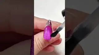 Wide Light Cat Eye French Nails | Chrome Tip Design#rarjsm #rarjsmgelpolish #cateyenails