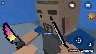 продолжаю вести обзор игры Block Strike играю с BOGDAN MIX и Donny Worry неизвестный ютубер