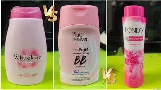WhiteTone v/s Ponds v/s Blue Heaven Powder #whitetone #howtogetfairskin @Darshnaramchandani