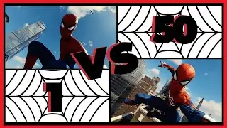 Marvel's Spider-Man Level 1 vs Level 50 comparison - Kingpin boss fight part 2 (PS4)
