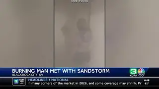 Burning Man met with a sandstorm