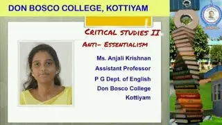 CRITICAL STUDIES II MODULE 4 : SUBALTERN STUDIES   LEC 4:  ANTI- ESSENTIALISM  MA ENGLISH  SEM 3