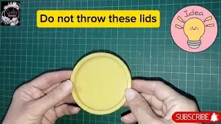 Home decor with bottle lids Upcycling craft #craftyfunda6979