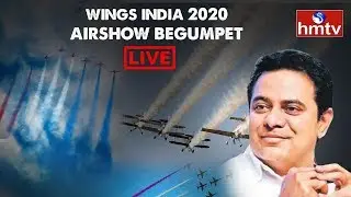 Wings India 2020 Live | Airshow at Begumpet Live | hmtv