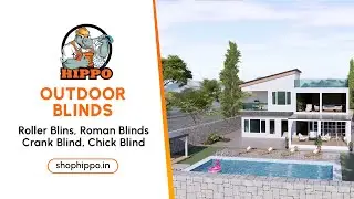 Outdoor Blinds - HIPPO - Roller Blinds - Roman Blinds - Crank Blind - Chick Blind