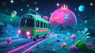 The Wheels on the Space Bus | Outer Space Rhyme for Kids | Nursery Rhymes & Songs for Children
