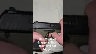 HK P2000 V3 9MM with Grayguns short reset and flat trigger