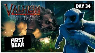 Three bears, a troll, and a corpse run in Valheim