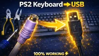 Convert PS2 Keyboard to USB at Home | 100% Working 🔥