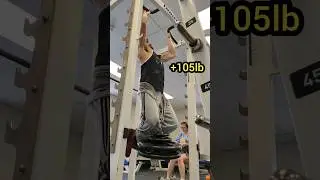 +105lb Weighted Pull Up PR (Dead Hang)