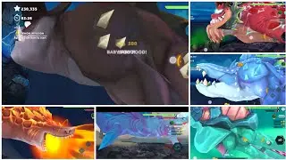 ALL TITAN SHARK IN GIANT SIZE AND SHORTS - Hungry Shark Evolution