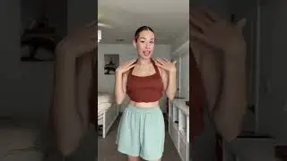 Halter tops worn backwards are now my favorite thing??? What item of clothes should I style next? ?