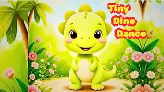 🦖 Топот крошечного динозавра | Веселая песенка про динозавров для детей | Танцевальные стишки и о...