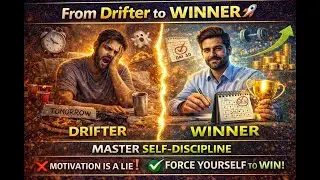 From Drifter to Winner 🚀 | Master Self-Discipline When Motivation Fails