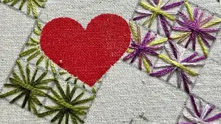 Three new stitches and adding decoration to my current projects - Friday fabric Fumble 09.05.2025