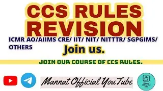 CCS Rules Questions 🔥10 November 2025 #aiimscre #icmr #nitttrchandigarh 
