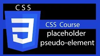 CSS placeholder Pseudo element