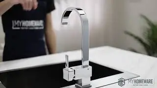 Gooseneck Chrome 360&deg; Swivel Kitchen Sink Mixer Tap
