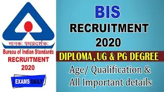 Diploma/ UG & PG Degree jobs | BIS Recruitment 2020 | Bureau Of Indian Standards Recruitment 2020