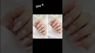 Day 4 | Minimal Nail Art ✨💅 | Simple & Classy Nails #shorts