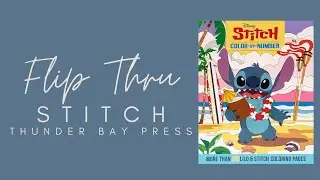 Disney Stitch Color By Number Thunder Bay Press Flip Thru