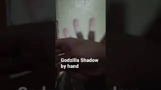 ''Godzilla Shadow by hand easiest shadow