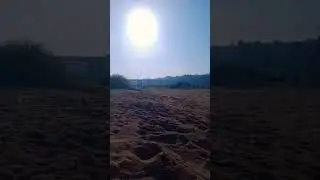 morning vibe, sitting on the banks of baratha puzha,sand,mist