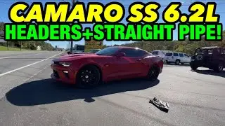 2019 Chevy Camaro SS 6.2L V8 TRUE DUAL EXHAUST w/ LONG TUBE HEADERS & STRAIGHT PIPES!