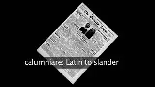 what does calumniate mean?