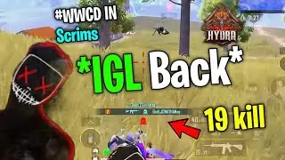 Hydra IGL Back 19 kill WWCD in Scrims with hydra danger🐉