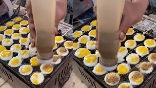 Quail Egg Stick Making in Chennai - Indian Street Food