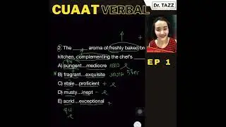 EP 1 ข้อสอบ CUAAT VERBAL โดย @drtazz.engstudio