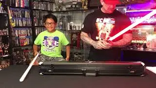 Star wars vaders sabers dv6 neopixel proffie lightsaber full review darth vader rotj hilt