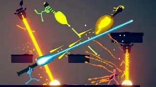 WIELDING EPIC NEW CUSTOM WEAPONS IN CRAZY STICK FIGHT BATTLES! - Stick Fight: The Game Gameplay