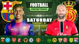 Football Predictions Today 07 February | Possible Scores, Corners & Cards | Golden Picks Plus
