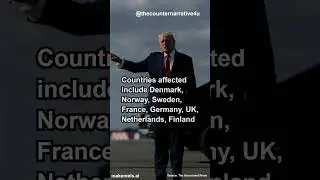 Trump announces 10% tariff on 8 European countries over Greenland dispute #news #shorts