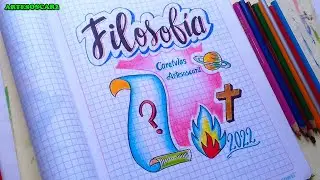 NUEVA! PORTADA DE FILOSOFIA facil y bonita
