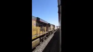 Union Pacific EB from Amtrak #5 private cars