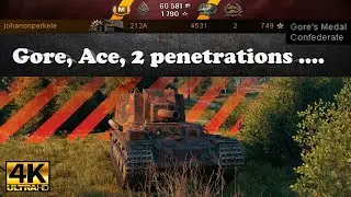 Subscriber Battle 212A Gore Ace 2 penetrations 4531 dmg 2 kills 749 exp 1297 stunned WoT4K