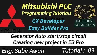 09. How to start/stop generator automatically | Easy builder pro | GX developer | Urdu Hindi.