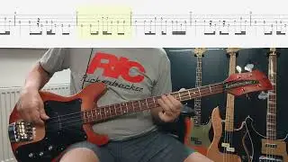 Primal Scream - Loaded Bass Cover With TAB (Original Bass Track Removed)