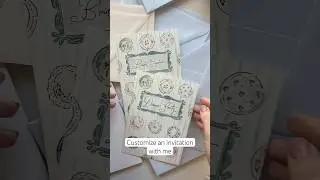 Semi custom invitation design for a Bridal Shower