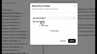 Save Prompts in Folders