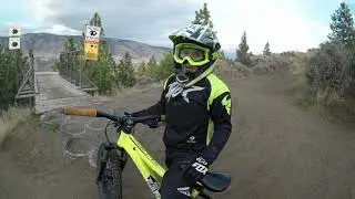 Flowing down Tumbleweed at the Kamloops Bike Ranch