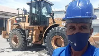 Pá Carregadeira- CATERPILLAR 950L - Operação, comando, painel de instrumentos etc.