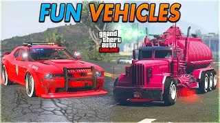 ЛУЧШИЙ ВЕСЕЛЫЙ ТРАНСПОРТ ДЛЯ ИСПОЛЬЗОВАНИЯ В GTA ONLINE! (Обновлено)